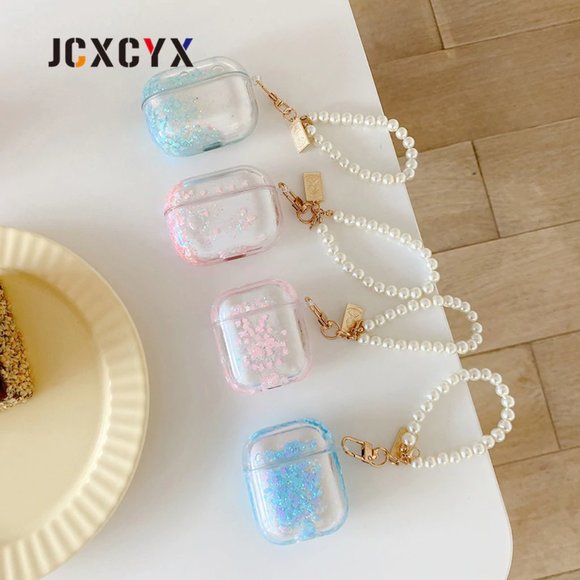 Accessories - Glitter Liquid Quick Sand Airpods 1 2 Pro case